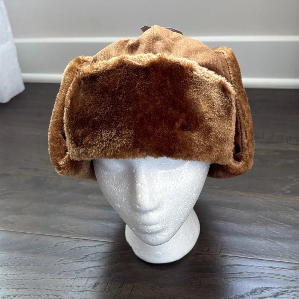 Hot Shot 3M Thinsulate trapper hat/earflap,quilt lined,faux fur,adjustable chin